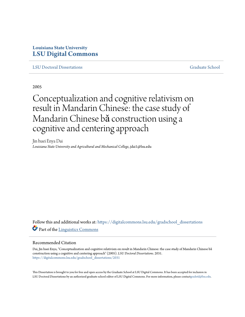 Conceptualization and Cognitive Relativism