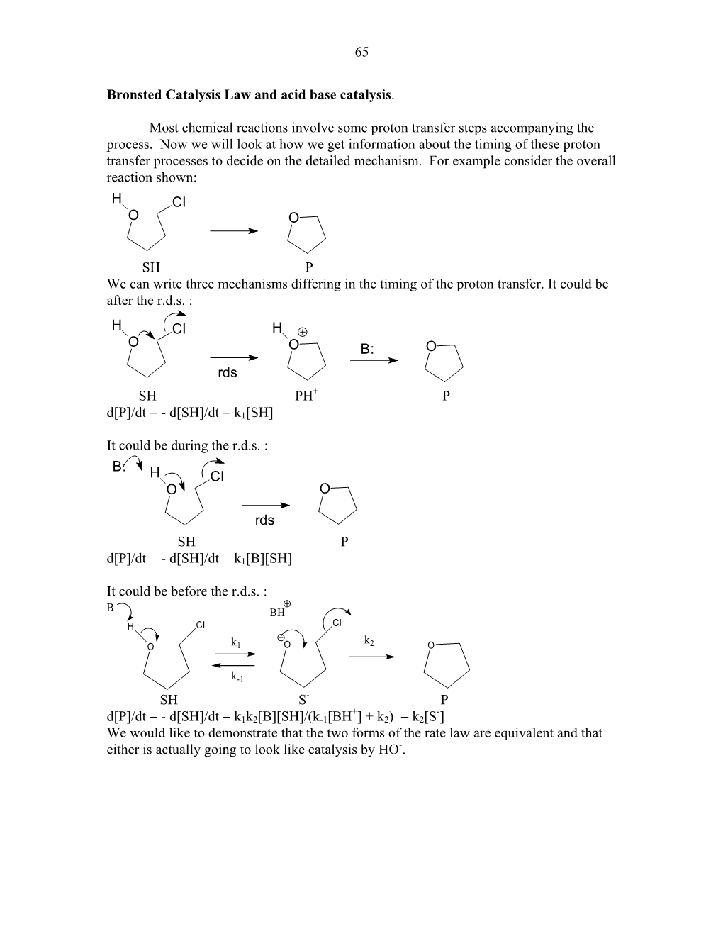 65 Bronsted Catalysis Law and Acid Base Catalysis. Most Chemical