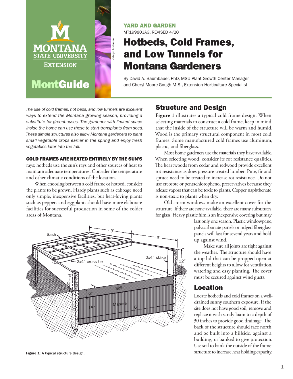 Hotbeds, Cold Frames, and Low Tunnels for Montana Gardeners