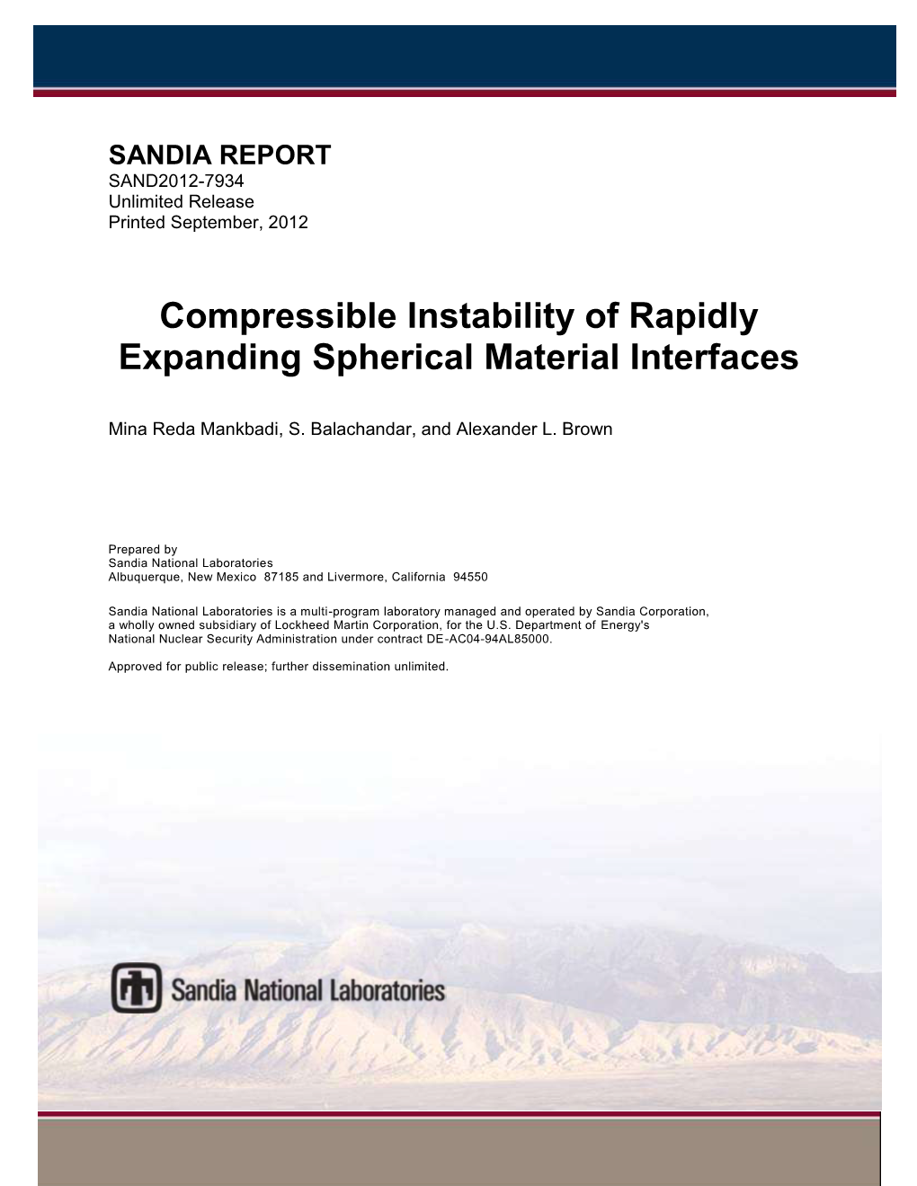 Compressible Instability of Rapidly Expanding Spherical Material Interfaces