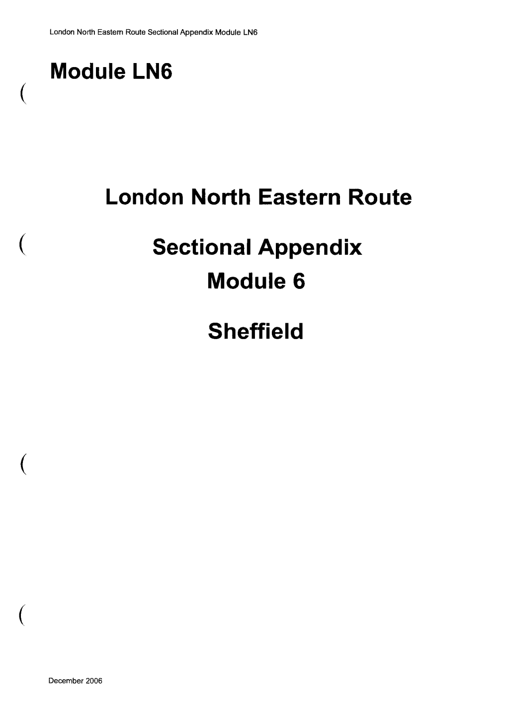 Module LN6 Sectional Appendix