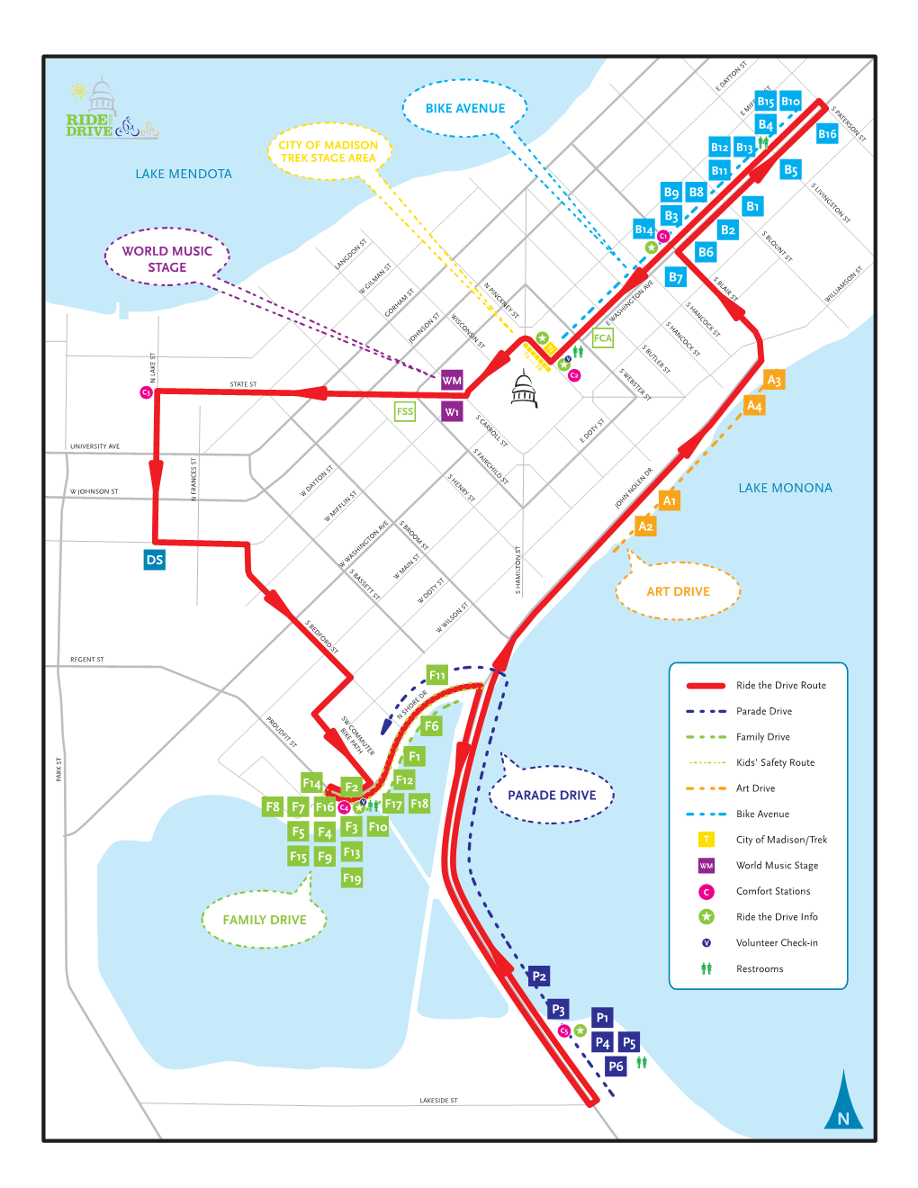 Lake Mendota Lake Monona Art Drive Parade