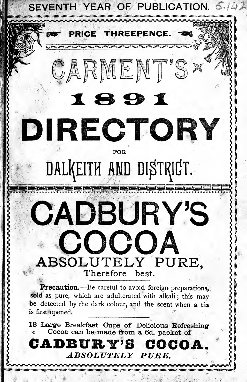 Carment's ... Directory for Dalkeith and District