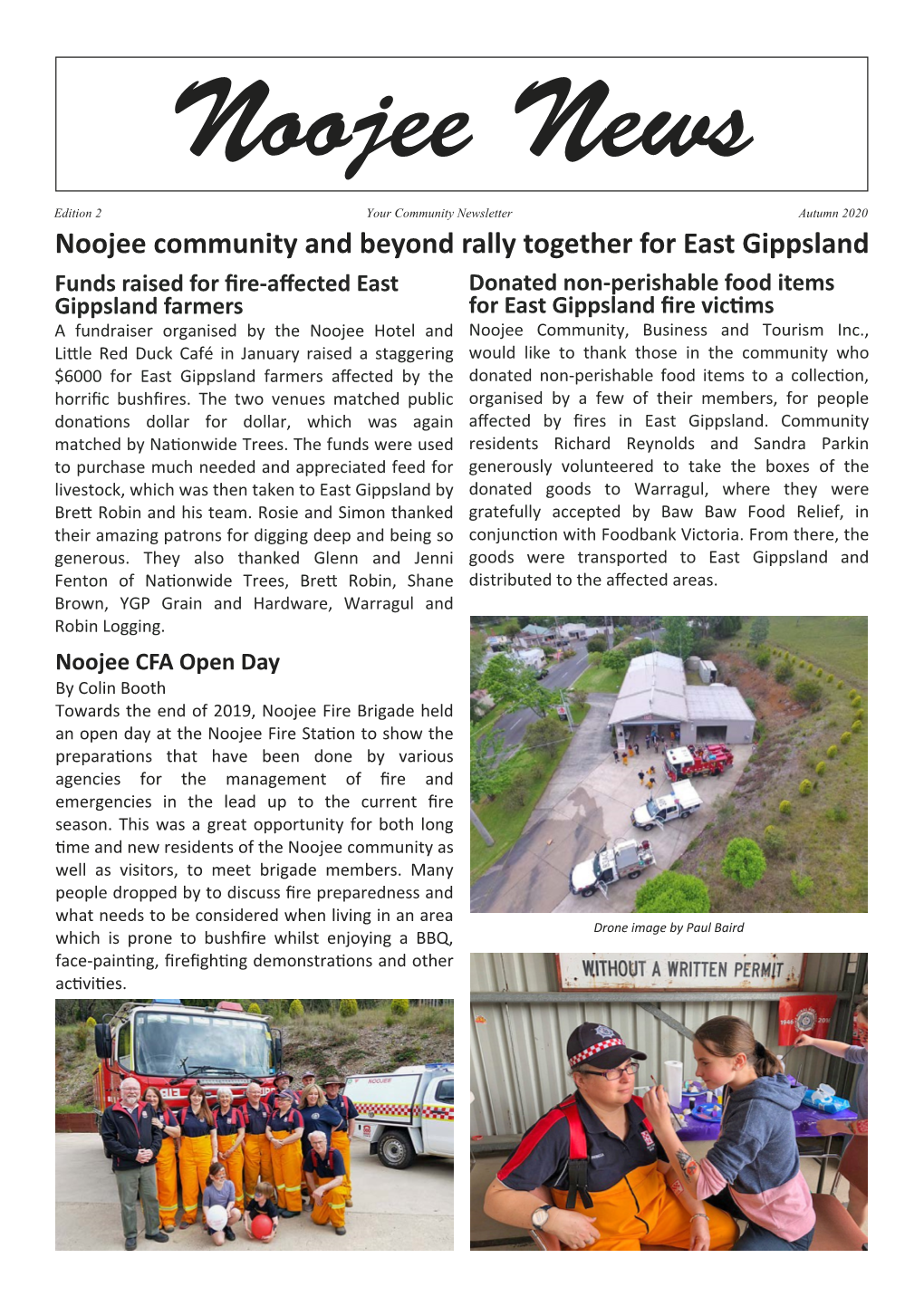 Noojee Community and Beyond Rally Together for East Gippsland