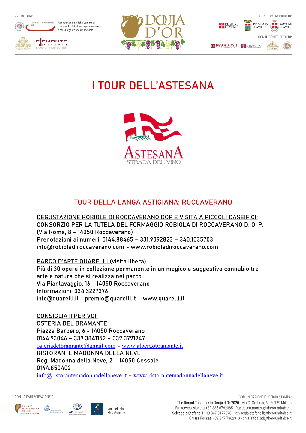 I Tour Dell'astesana