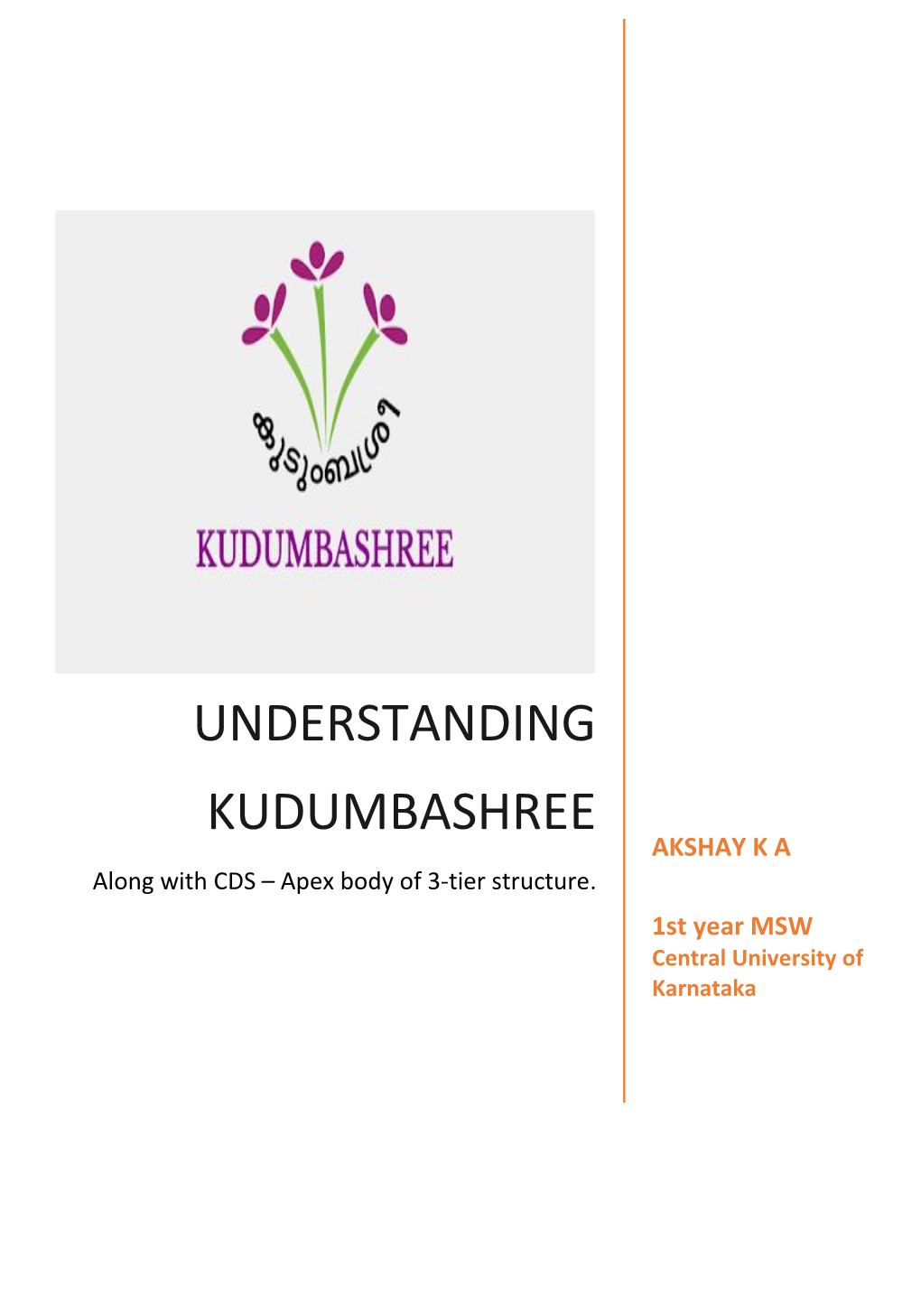 Understanding Kudumbashree