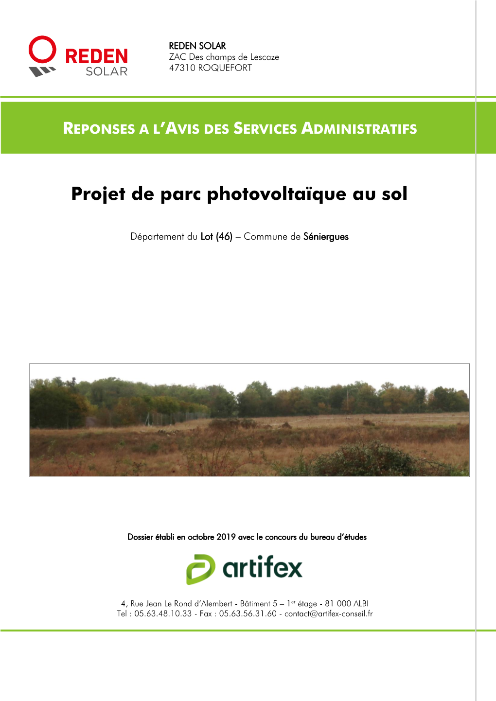 Projet De Parc Photovoltaïque Au Sol