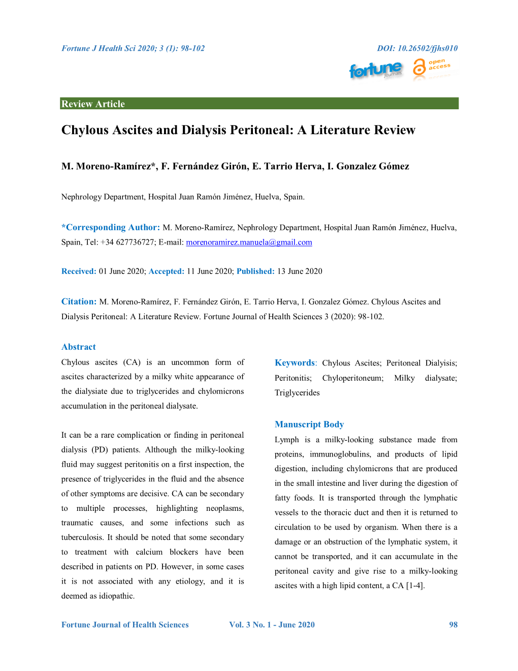 Chylous Ascites and Dialysis Peritoneal: a Literature Review