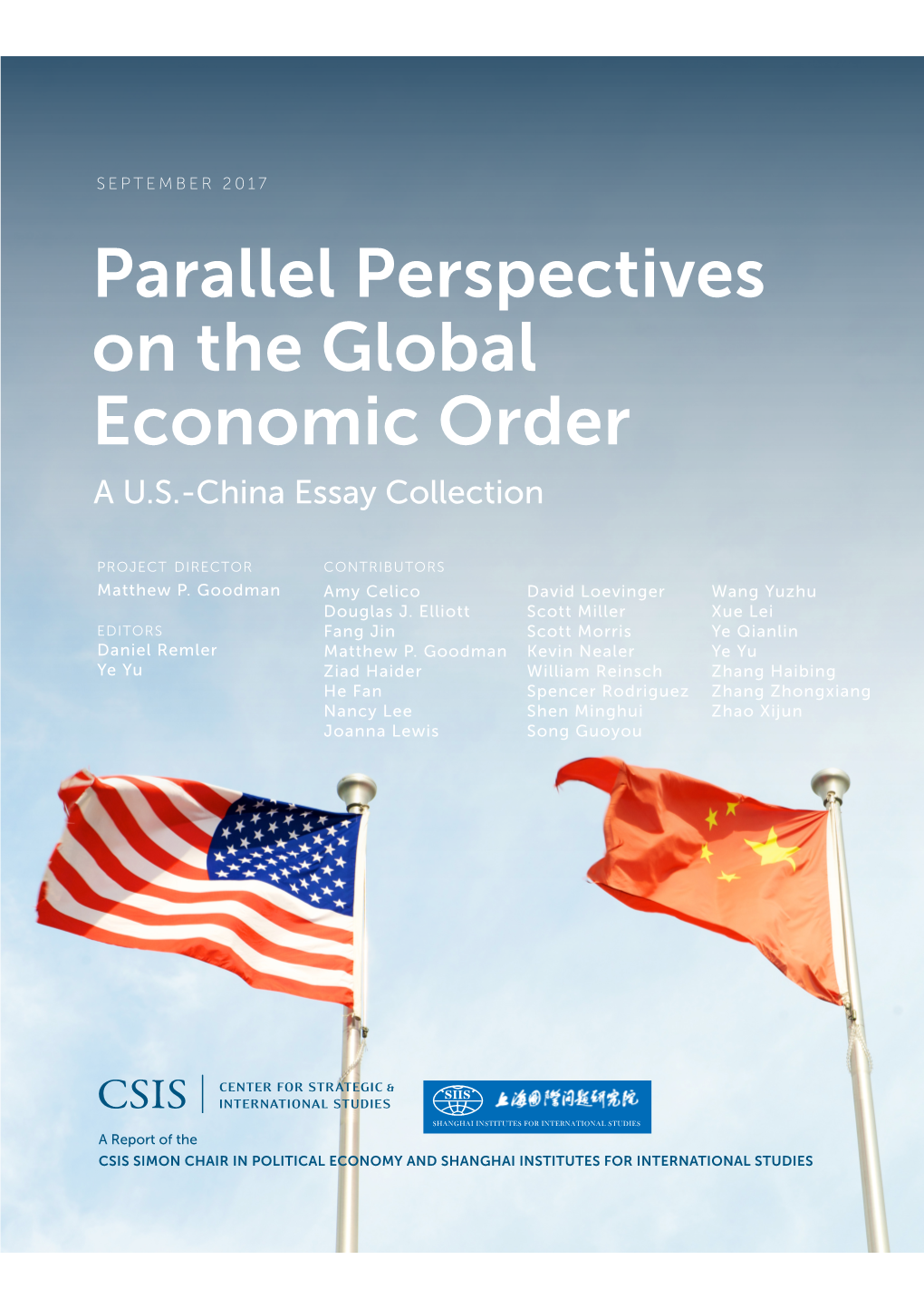 Parallel Perspectives on the Global Economic Order a U.S.-China Essay Collection