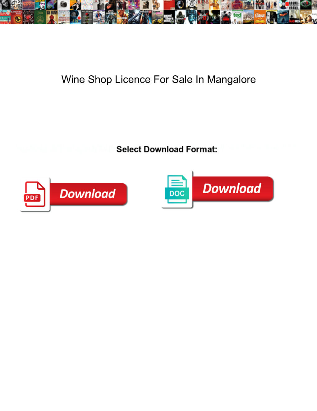 Wine Shop Licence for Sale in Mangalore