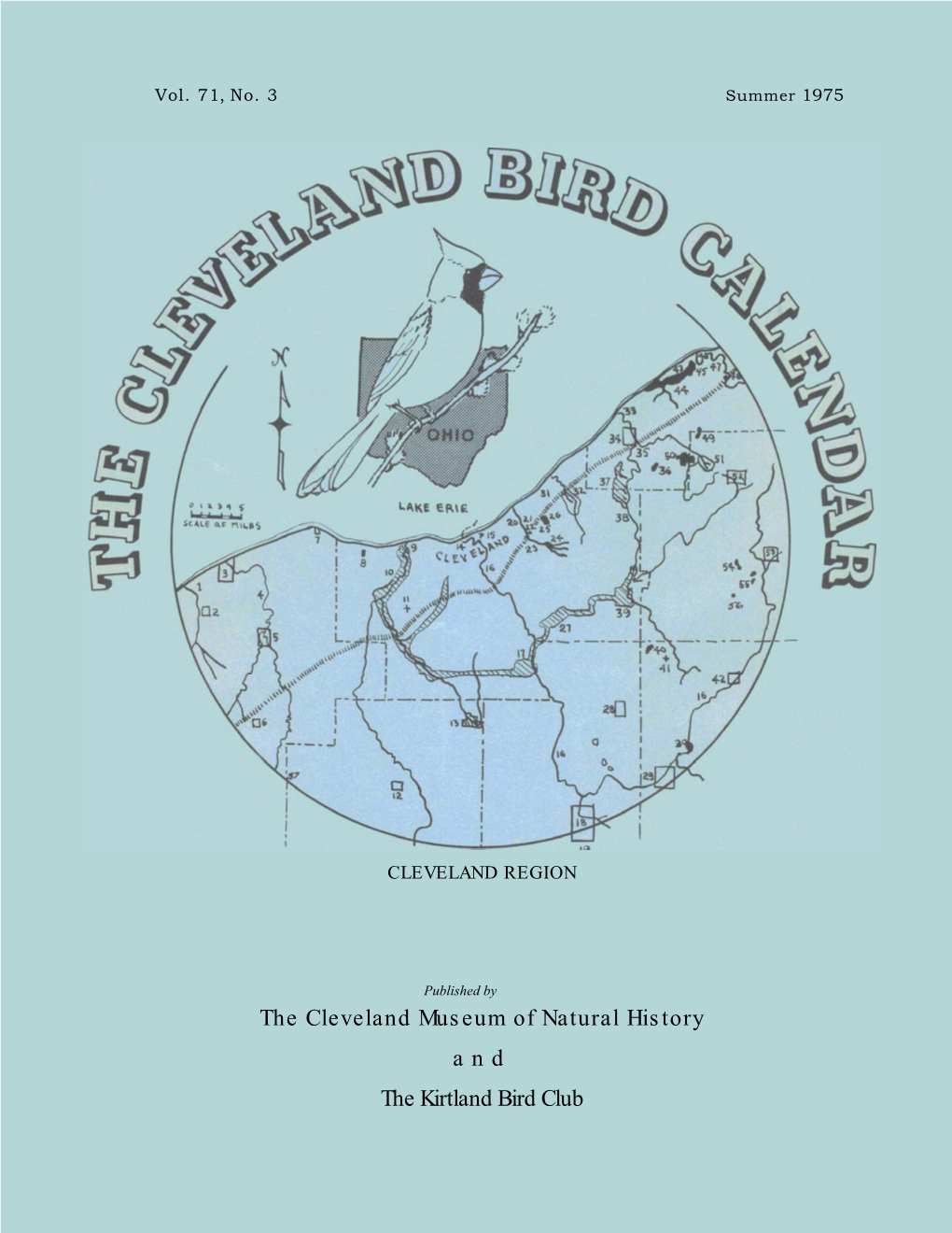 Cleveland Bird Calendar Vol071