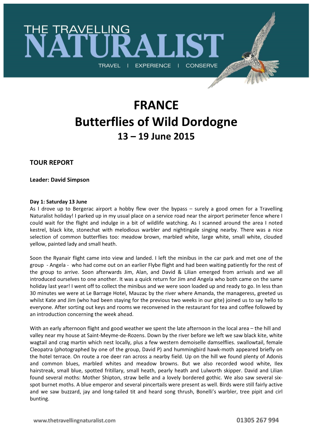 FRANCE Butterflies of Wild Dordogne 13 – 19 June 2015