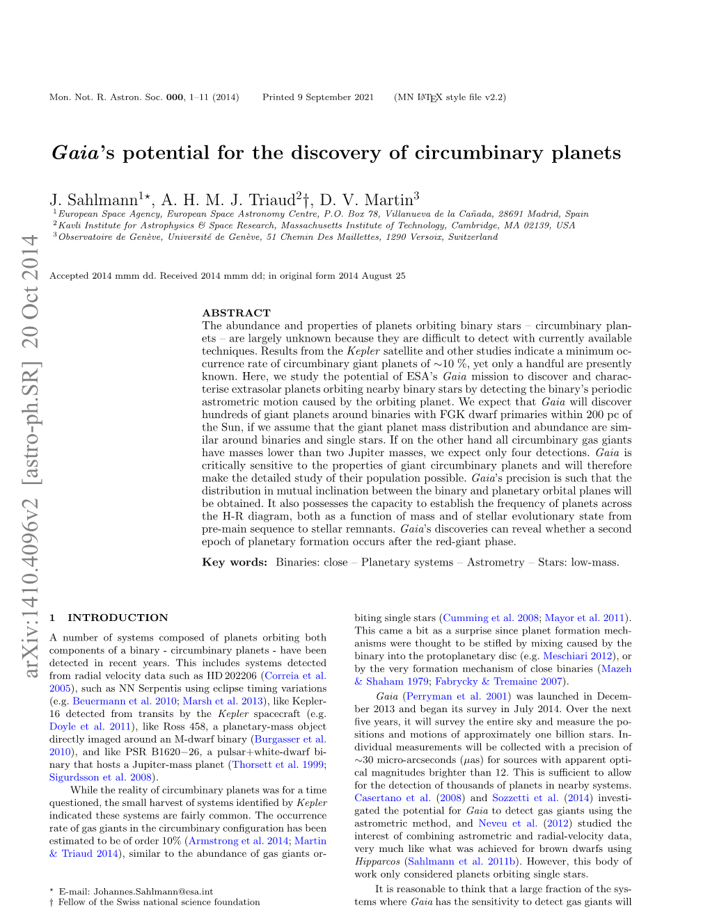 Gaia's Potential for the Discovery of Circumbinary Planets