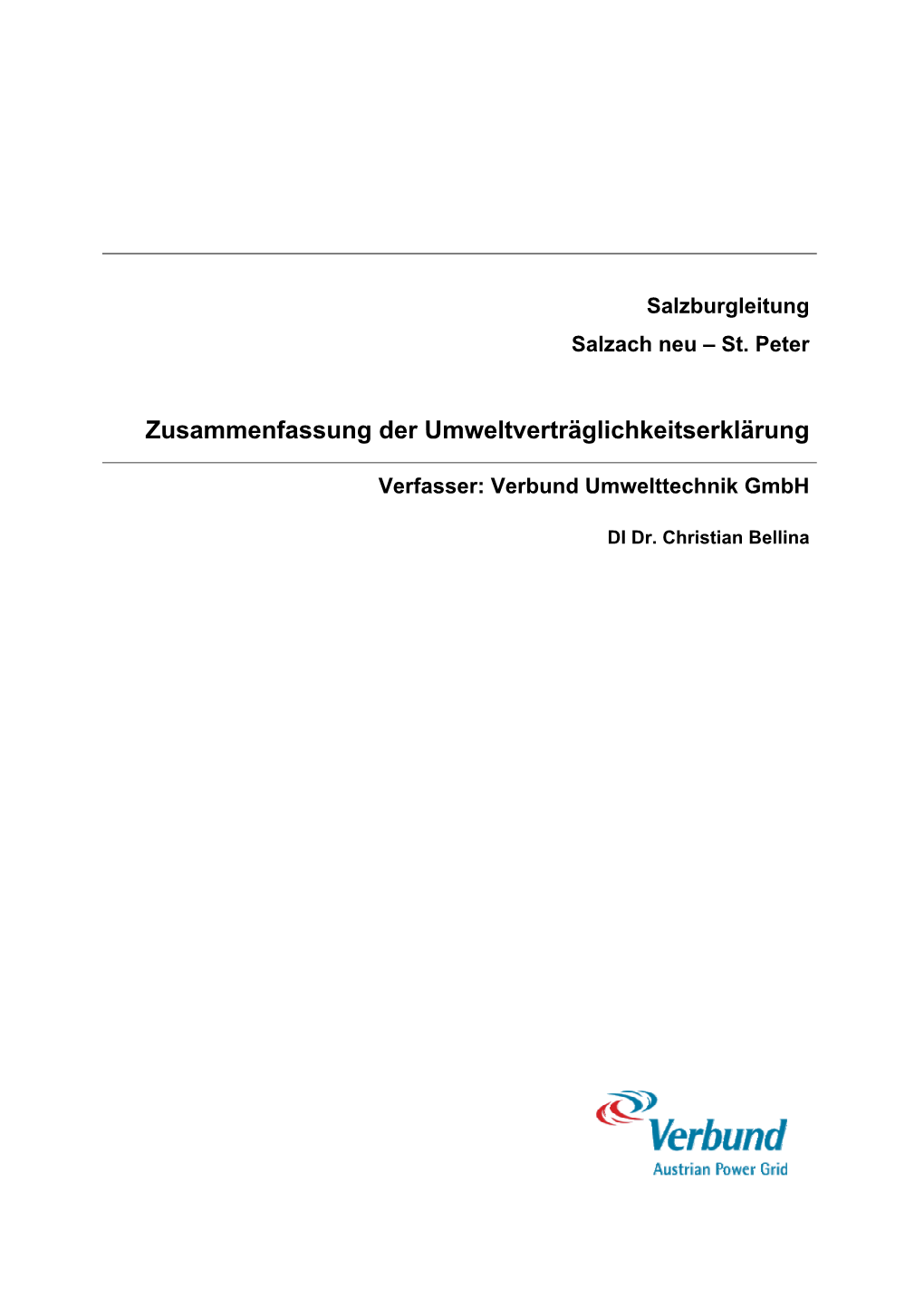 Zusammenfassung Der Umweltverträglichkeitserklärung