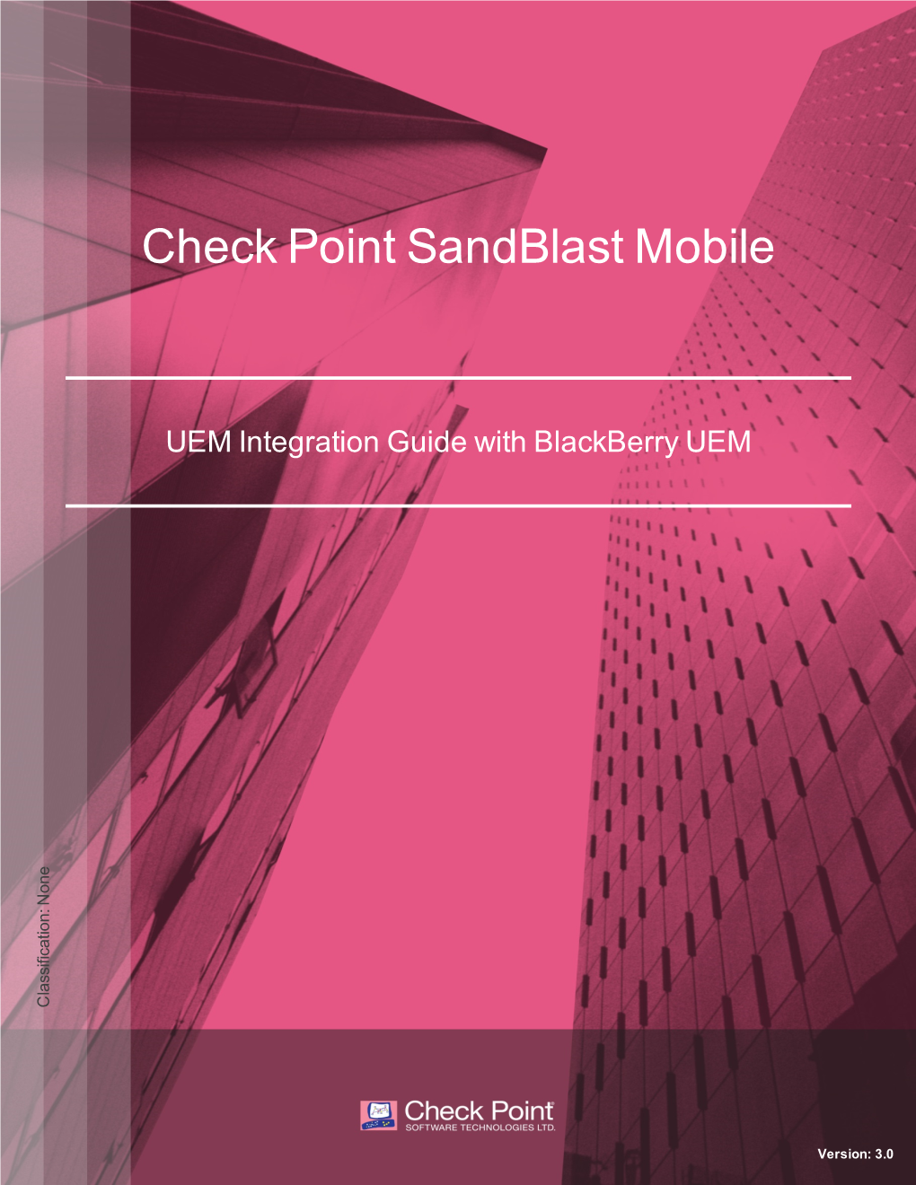 Check Point Sandblast Mobile UEM Integration Guide with Blackberry