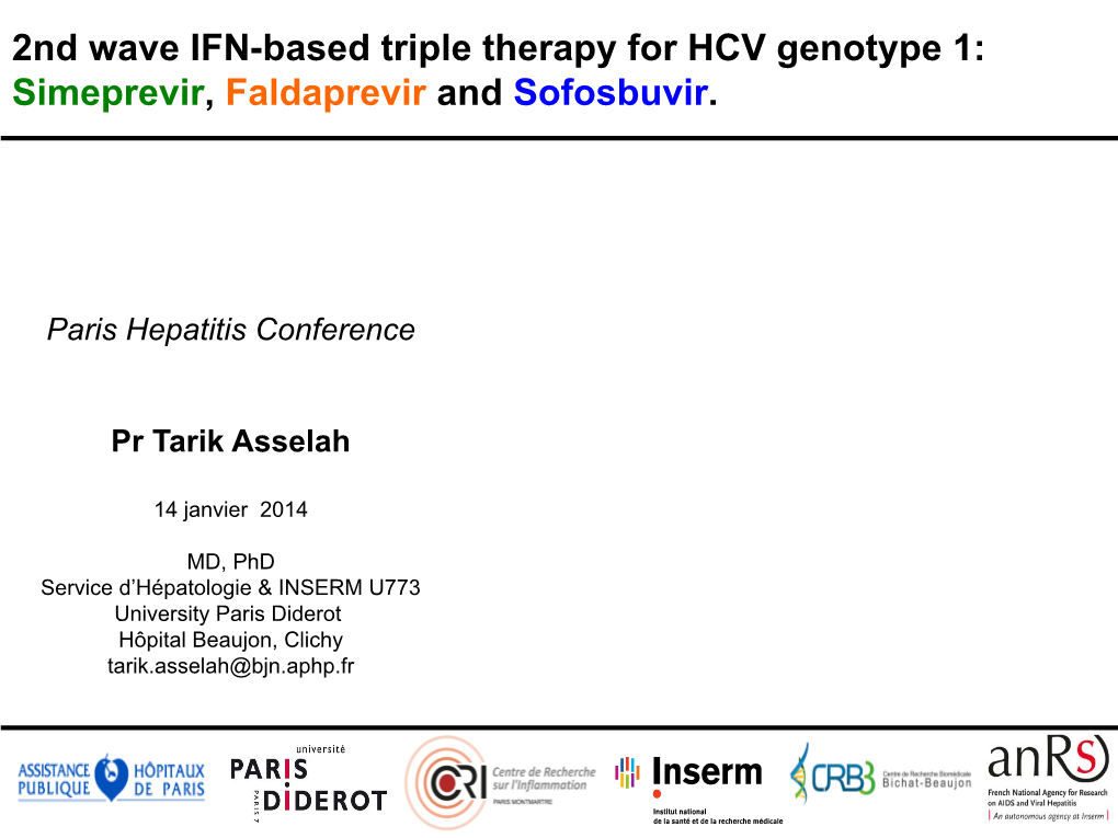 Simeprevir, Faldaprevir and Sofosbuvir