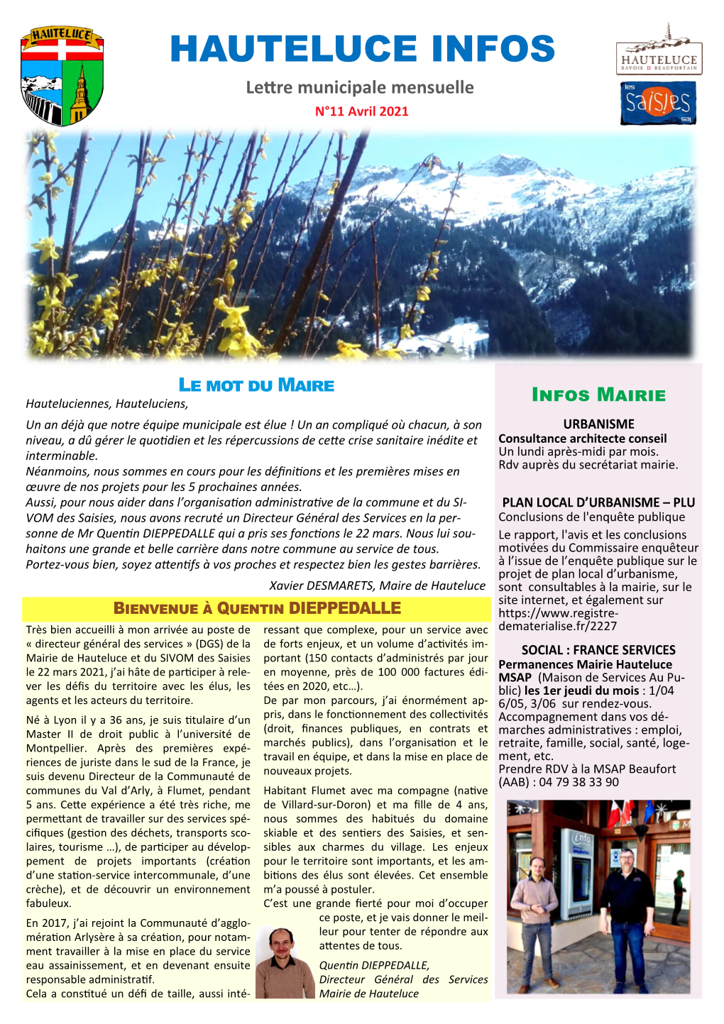 Hauteluce Infos N°11 AVRIL 21 VD.Pub