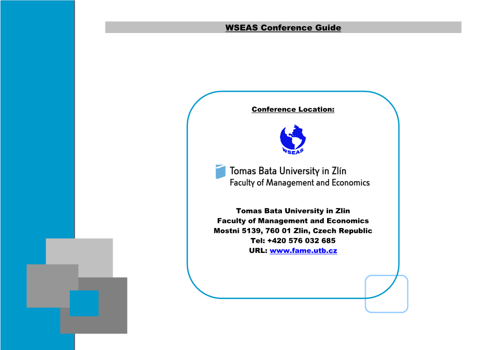 WSEAS Conference Guide