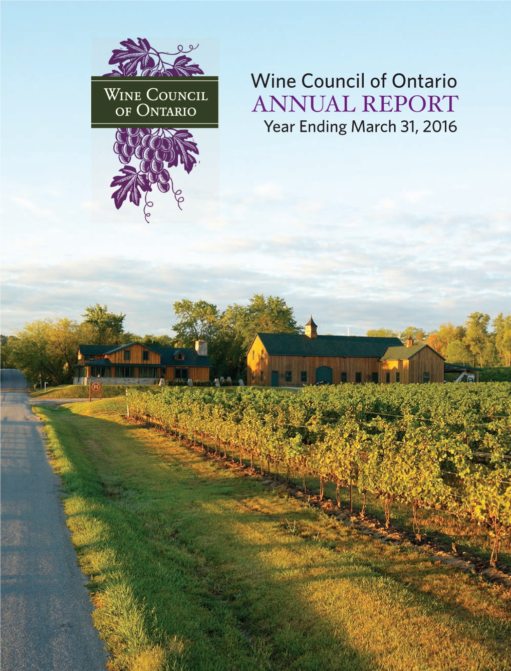 ANNUAL REPORT Year Ending March 31, 2016