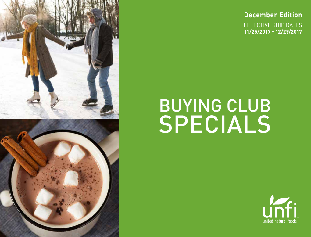 Buying Club Specials Contact Beverage,Coffee/Subs./Misc Mix