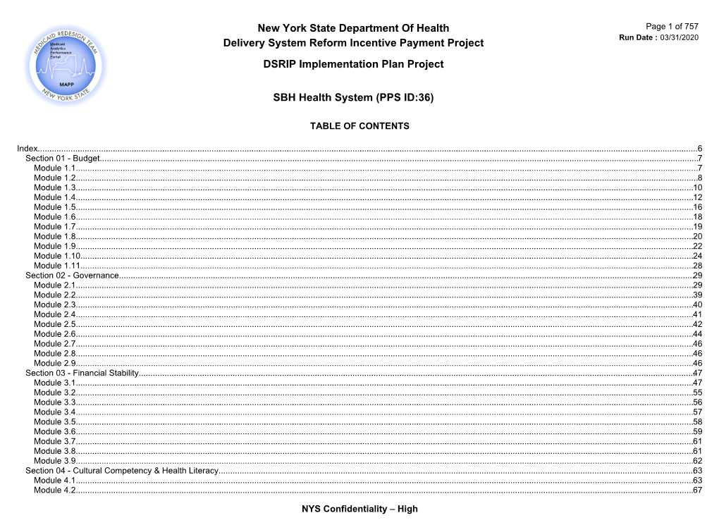 PPS Quarterly Report