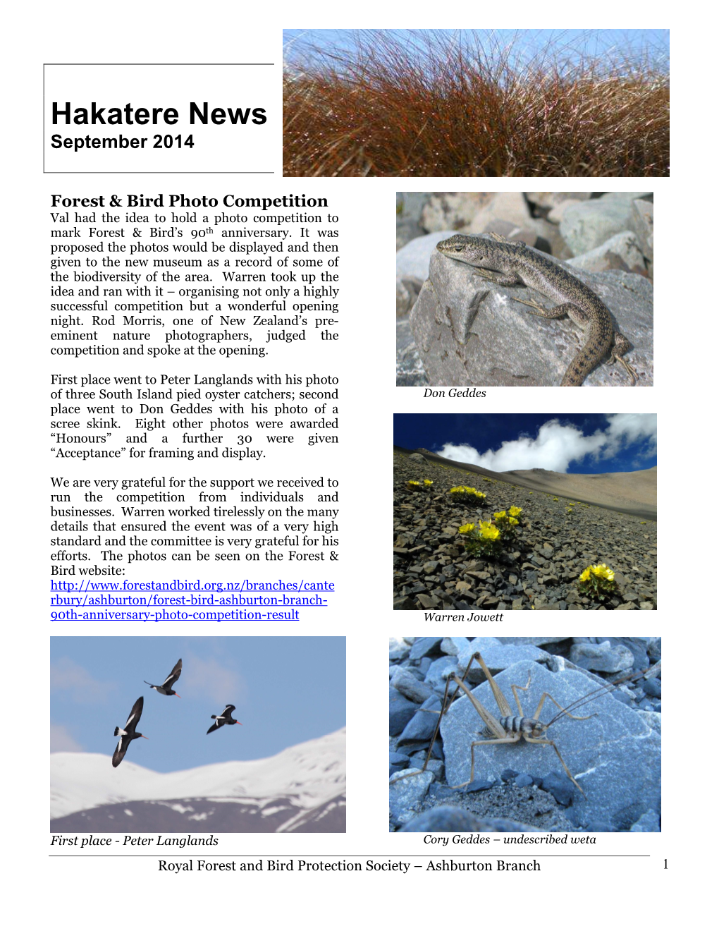 Ashburton: Hakatere News