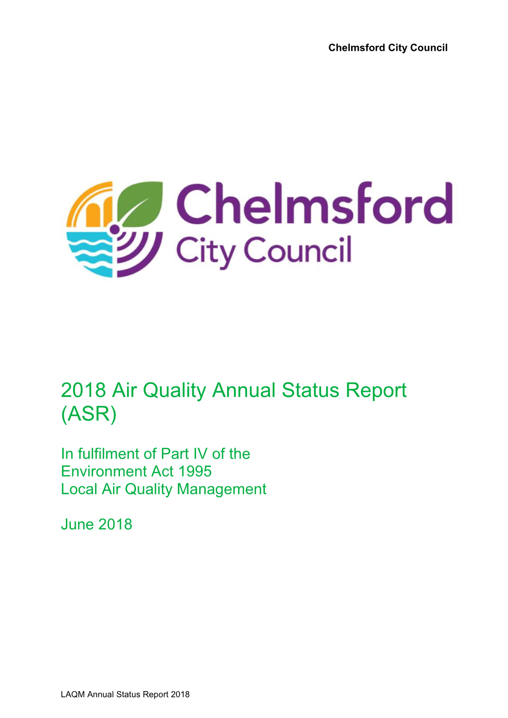 Chelmsford 2018 Air Quality Annual Status Report