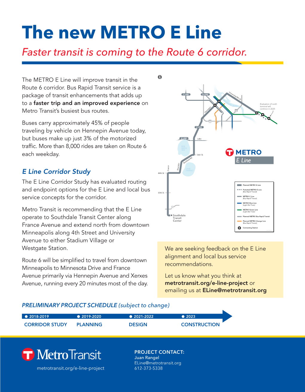 The New METRO E Line Faster Transit Is Coming to the Route 6 Corridor