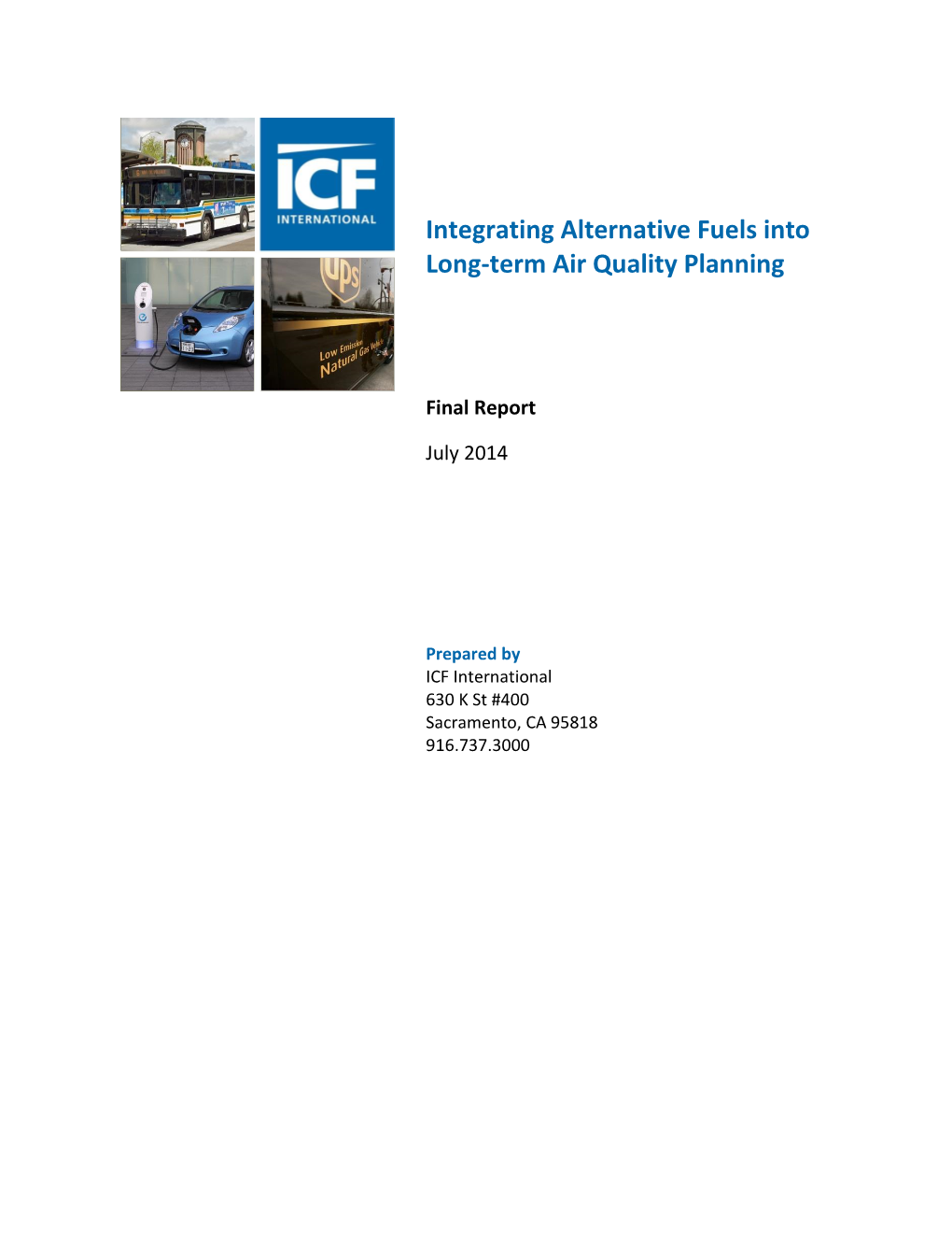 Alternative Fuels for Air Quality Report