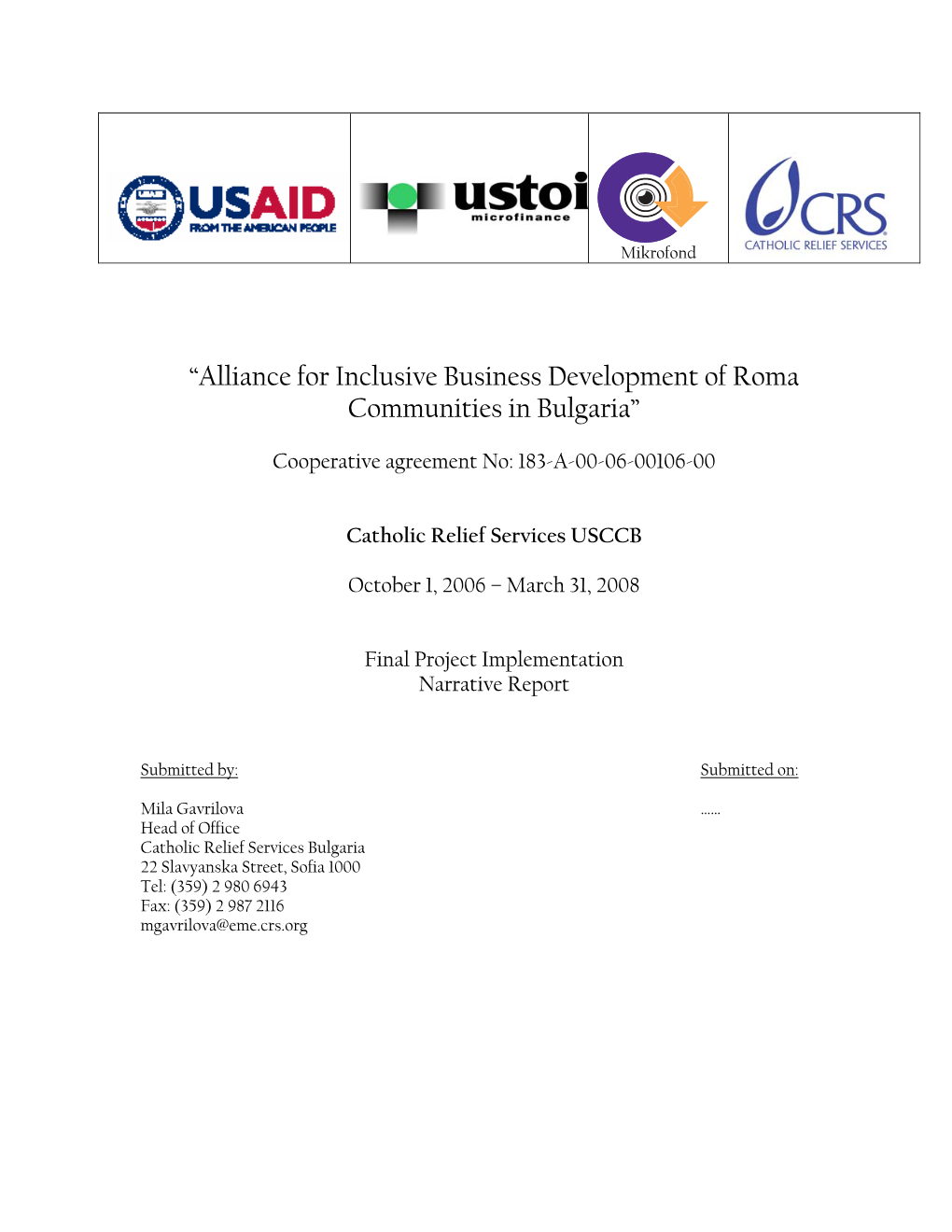 Alliance for Inclusive Business Development of Roma Communities in Bulgaria”