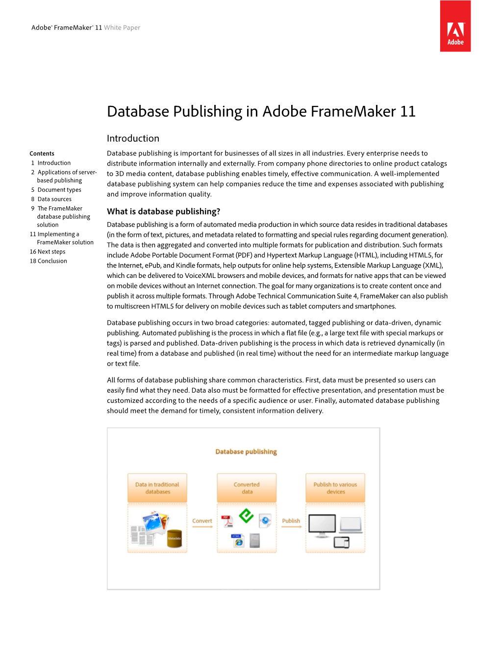 Database Publishing in Adobe Framemaker 11