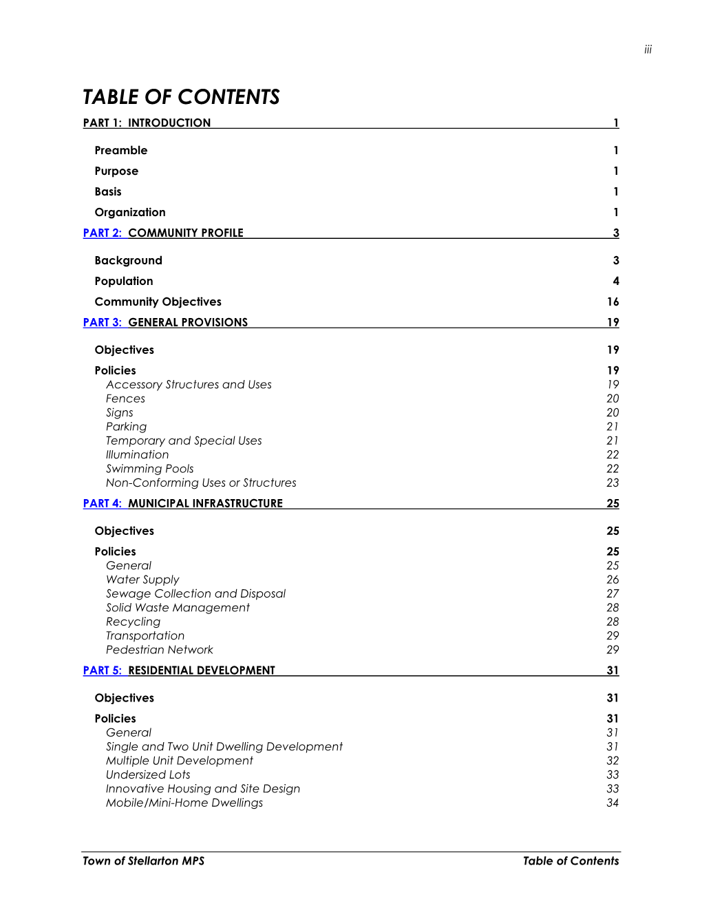 Table of Contents Part 1: Introduction 1