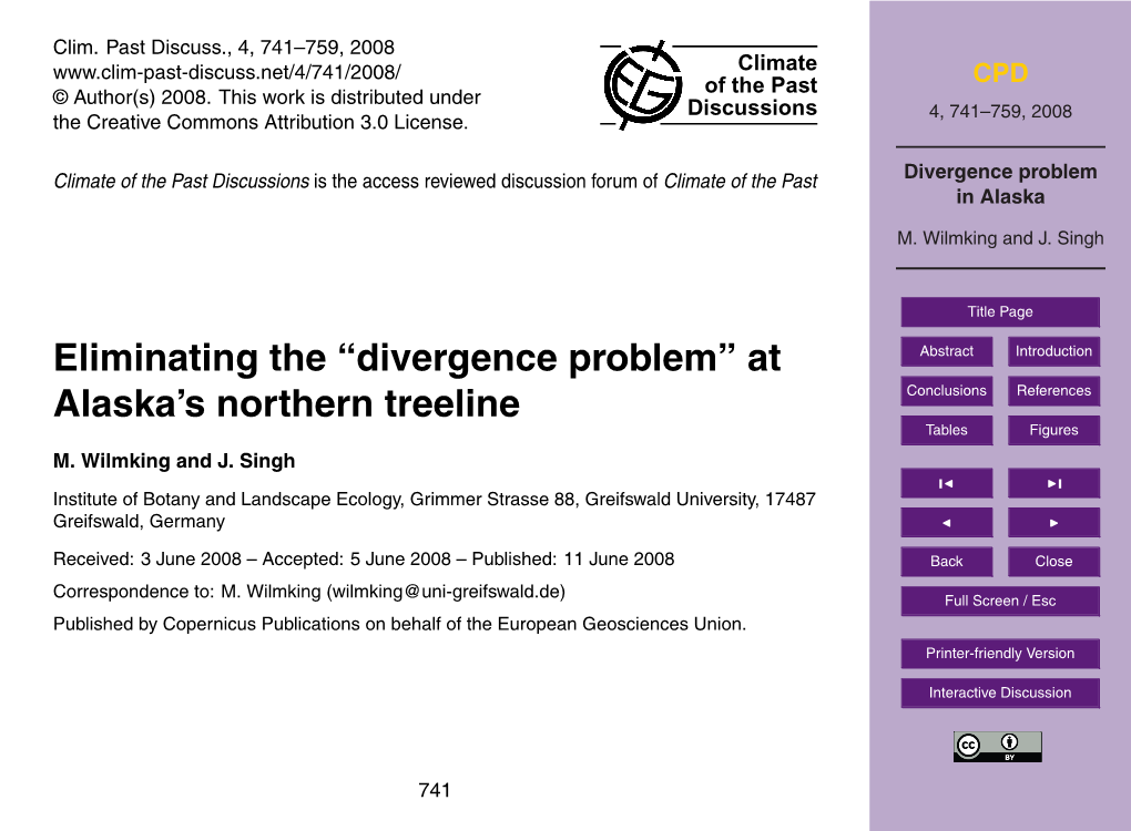 Divergence Problem in Alaska