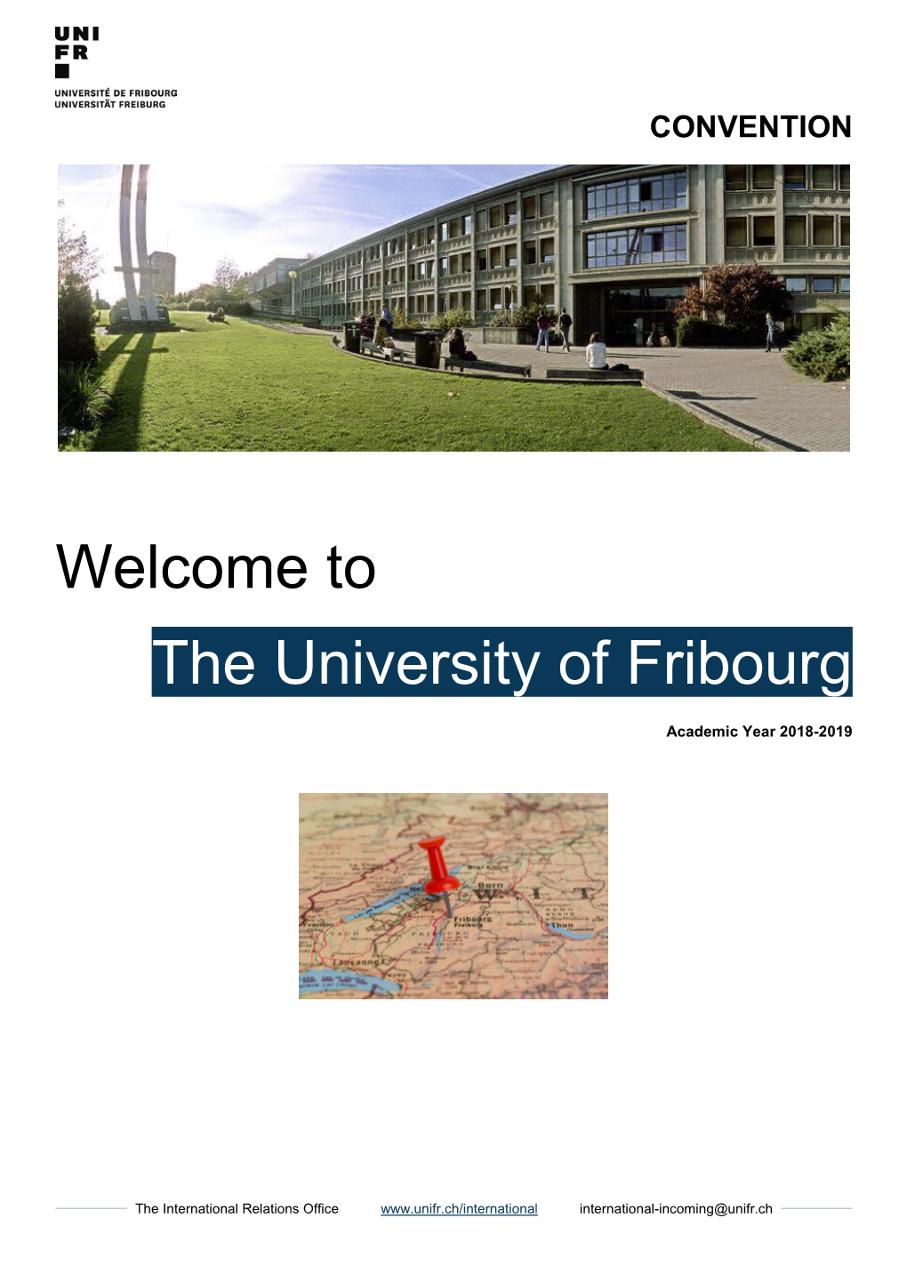 Welcome to the University of Fribourg