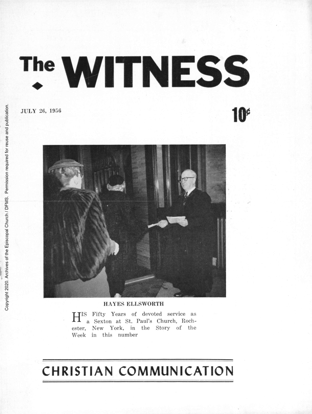 1956 the Witness, Vol. 43, No. 24