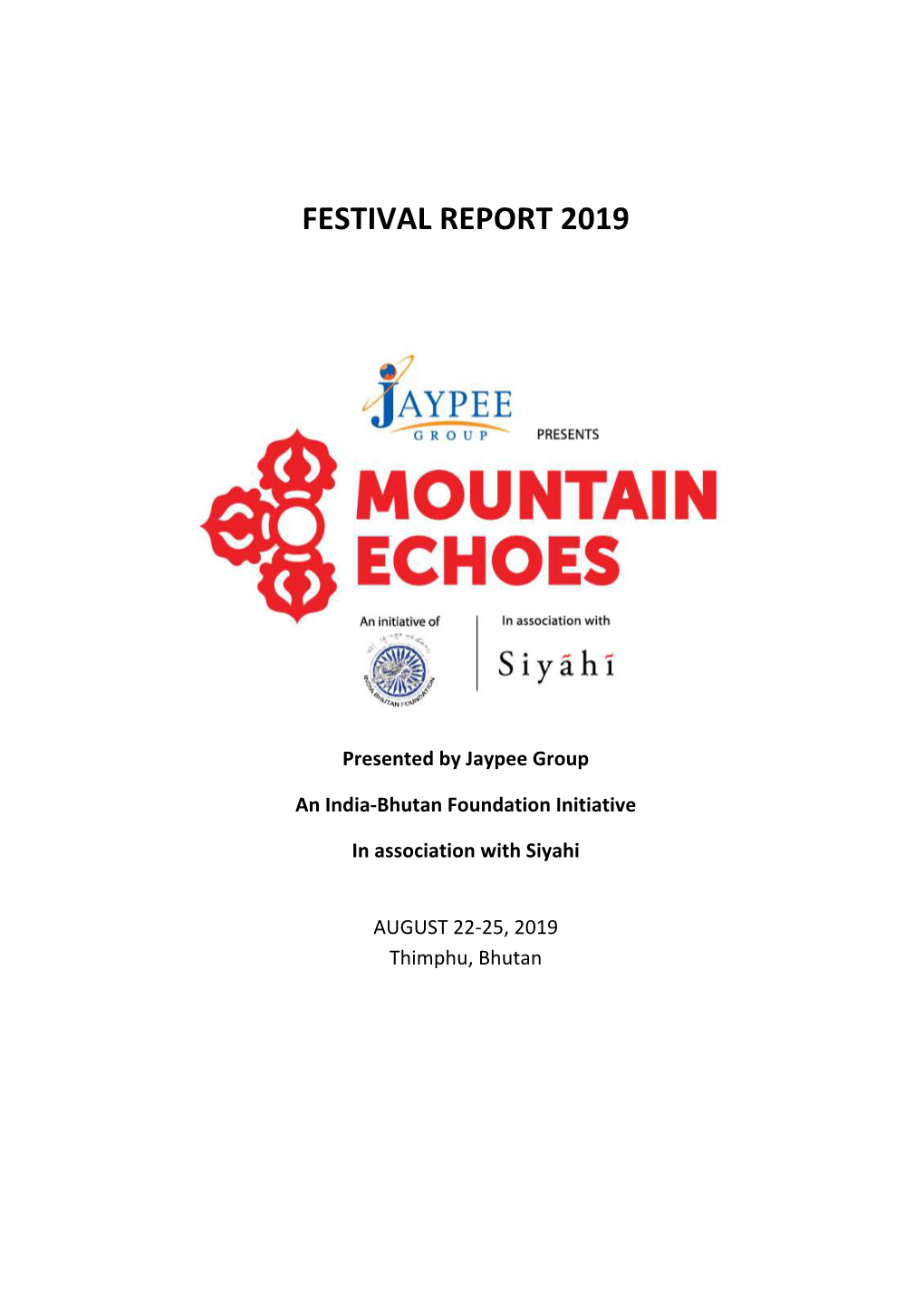 Report of Mountain Echoes 2019