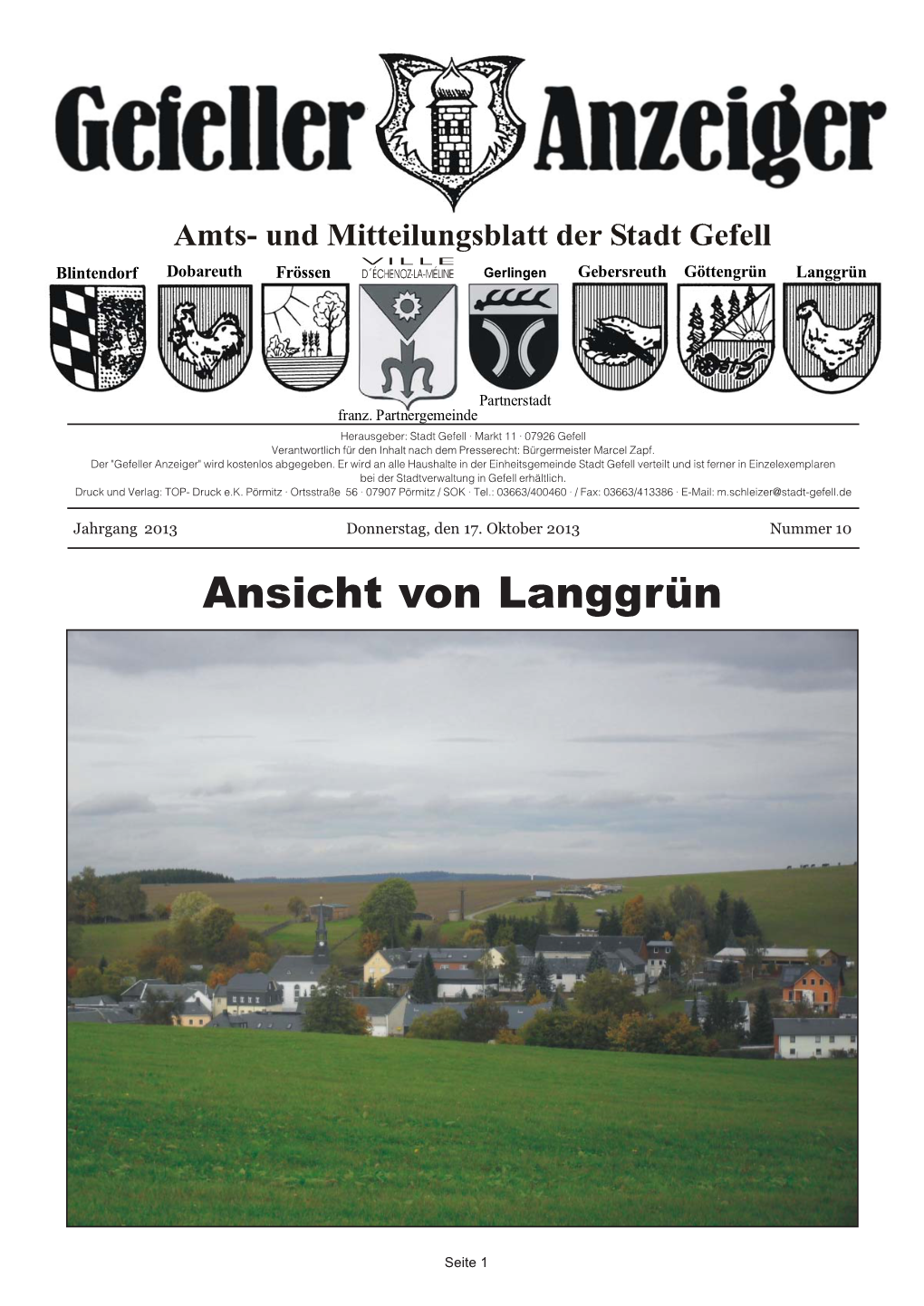 Ansicht Von Langgrün