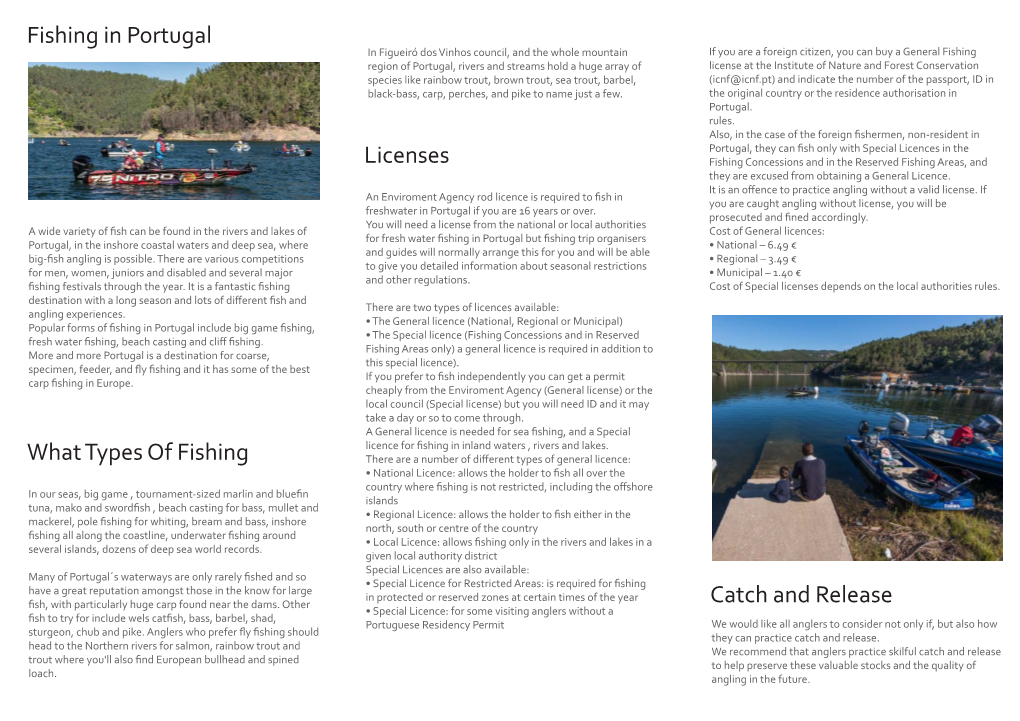 Fishing in Portugal Licenses Catch and Release What Types of Fishing