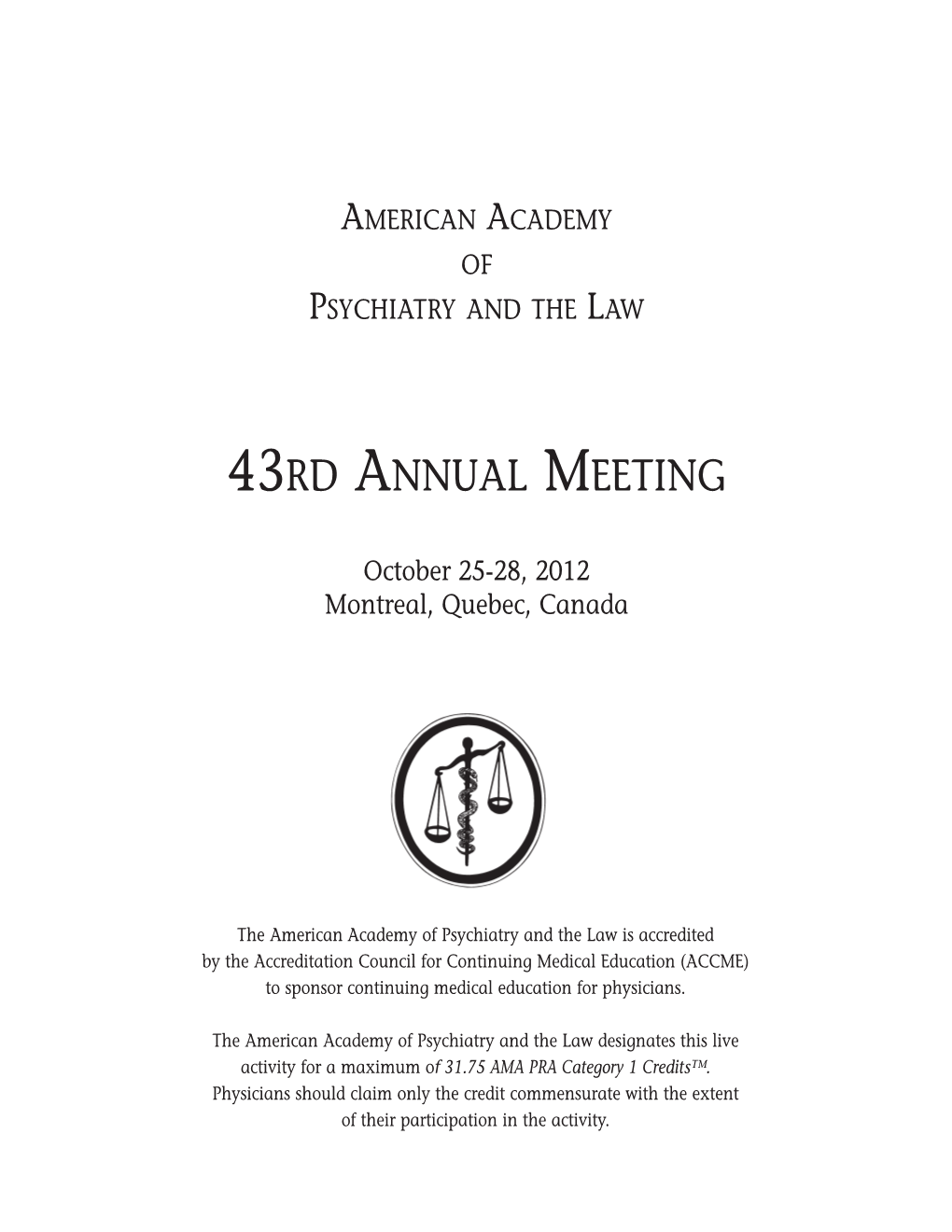 43Rd Annual Meeting