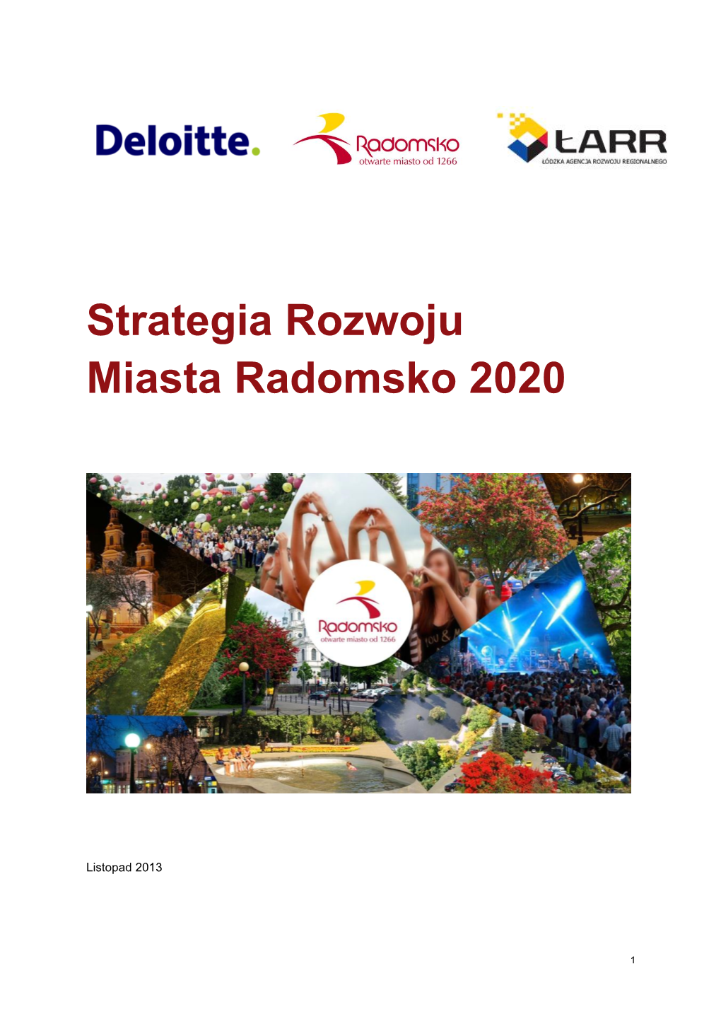 Strategia Rozwoju Miasta Radomsko 2020