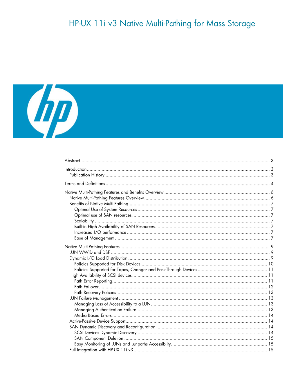 Native Multipathing White Paper