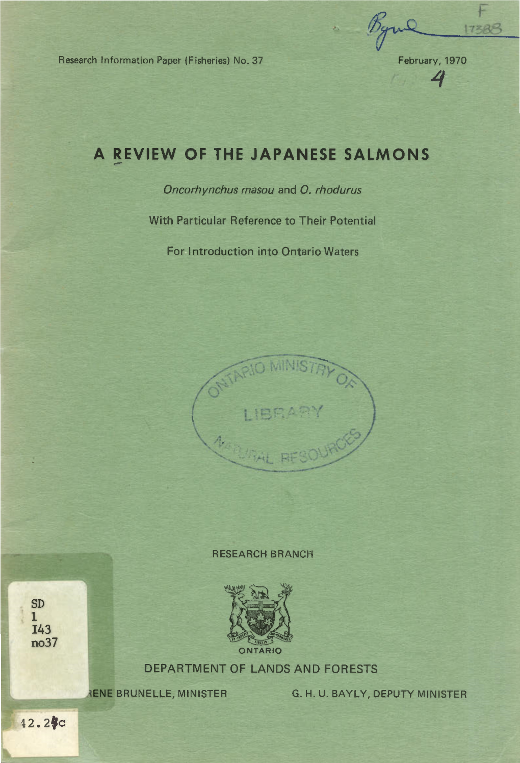 A Review of the Japanese Salmons