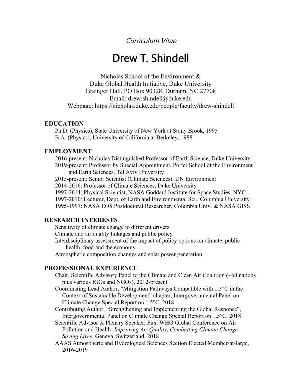 CV Shindell Sept2019