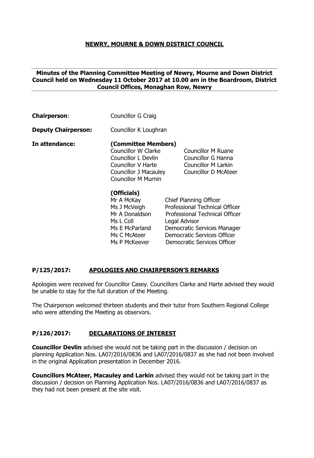 Newry, Mourne & Down District Council