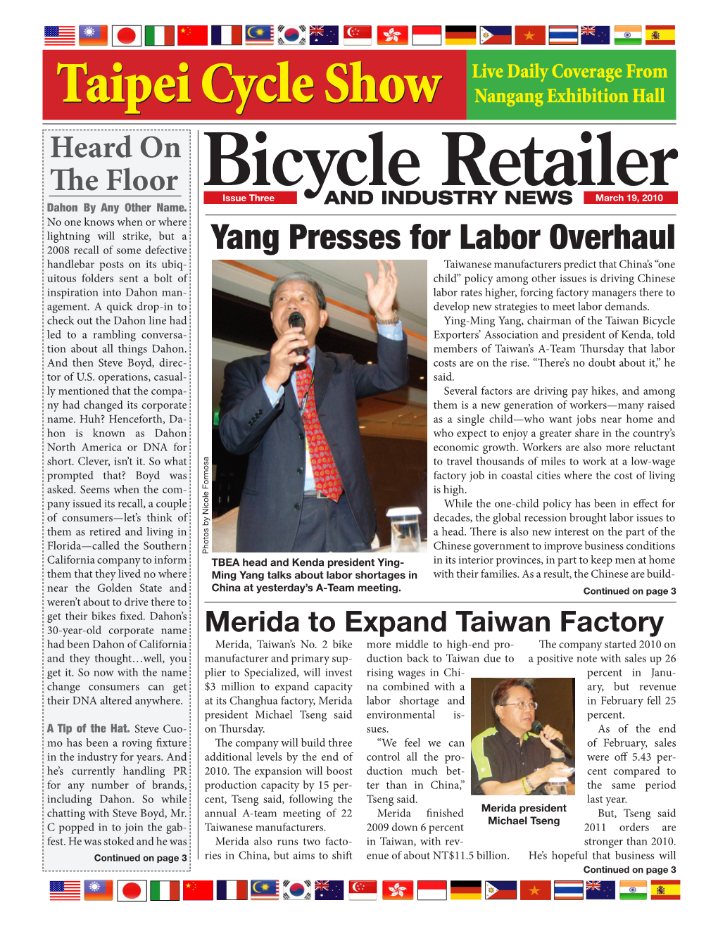 Yang Presses for Labor Overhaul