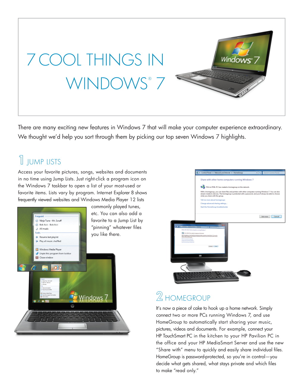 7 Cool Things in Windows® 7