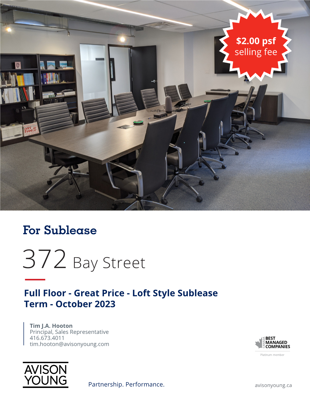 For Sublease