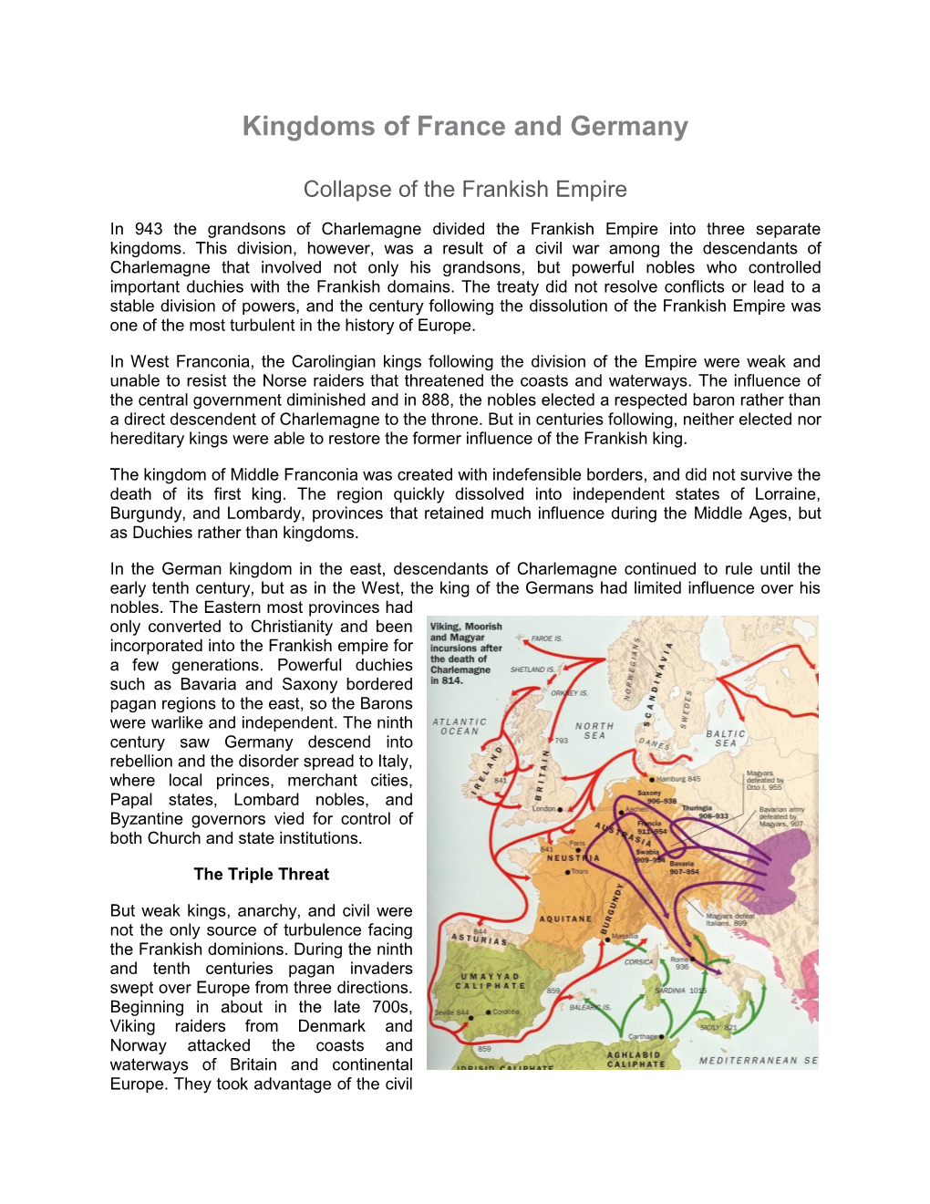 Kingdoms of France and Germany