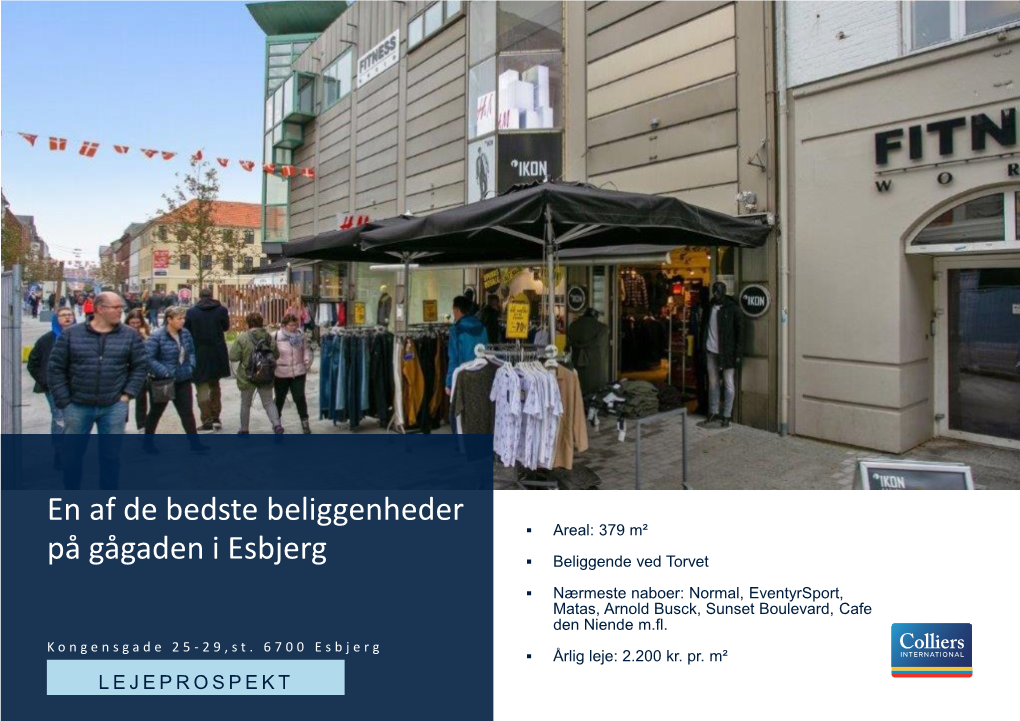 Lejeprospekt Kongensgade 25-29, Esbjerg