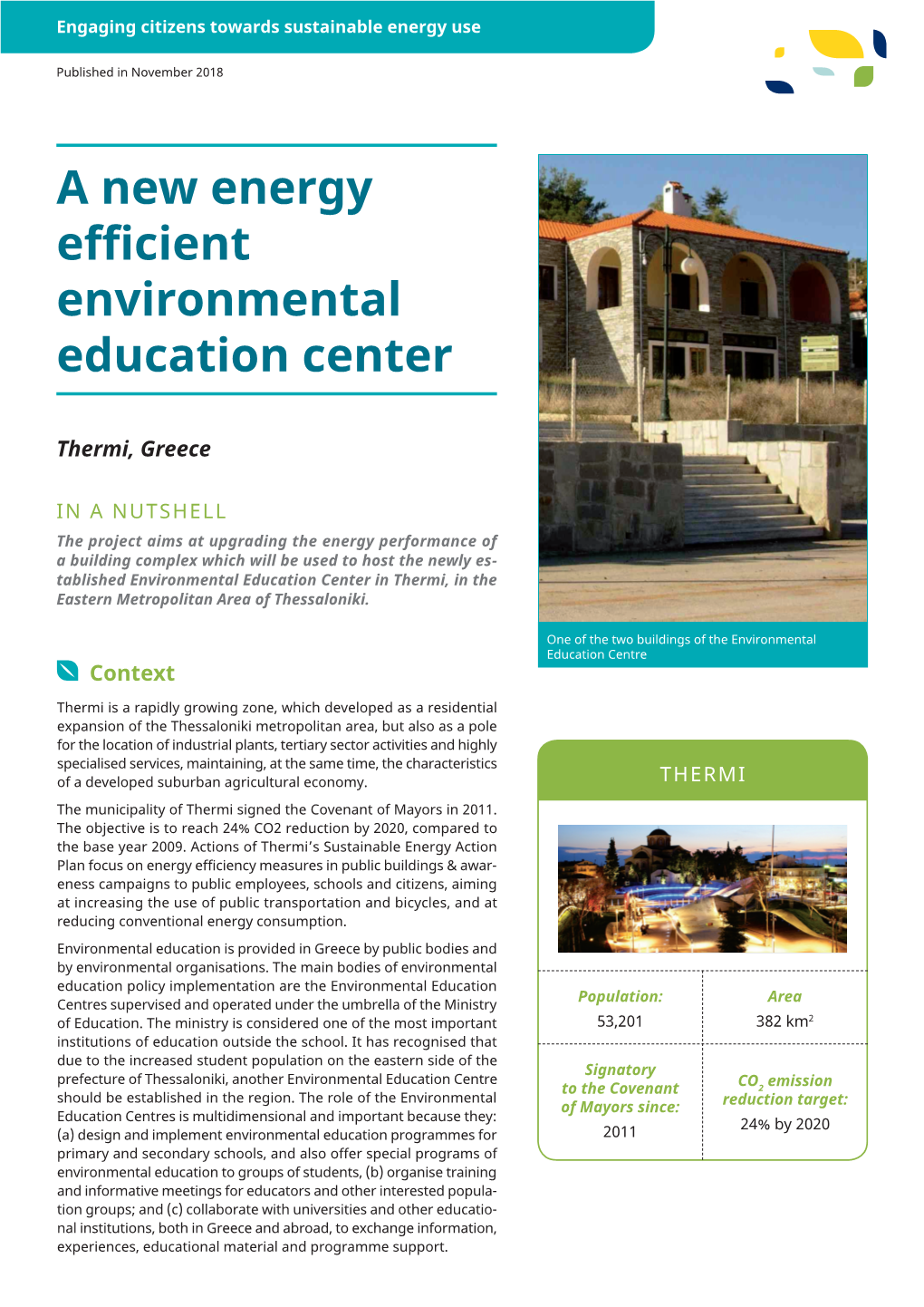A New Energy Efficient Environmental Education Center